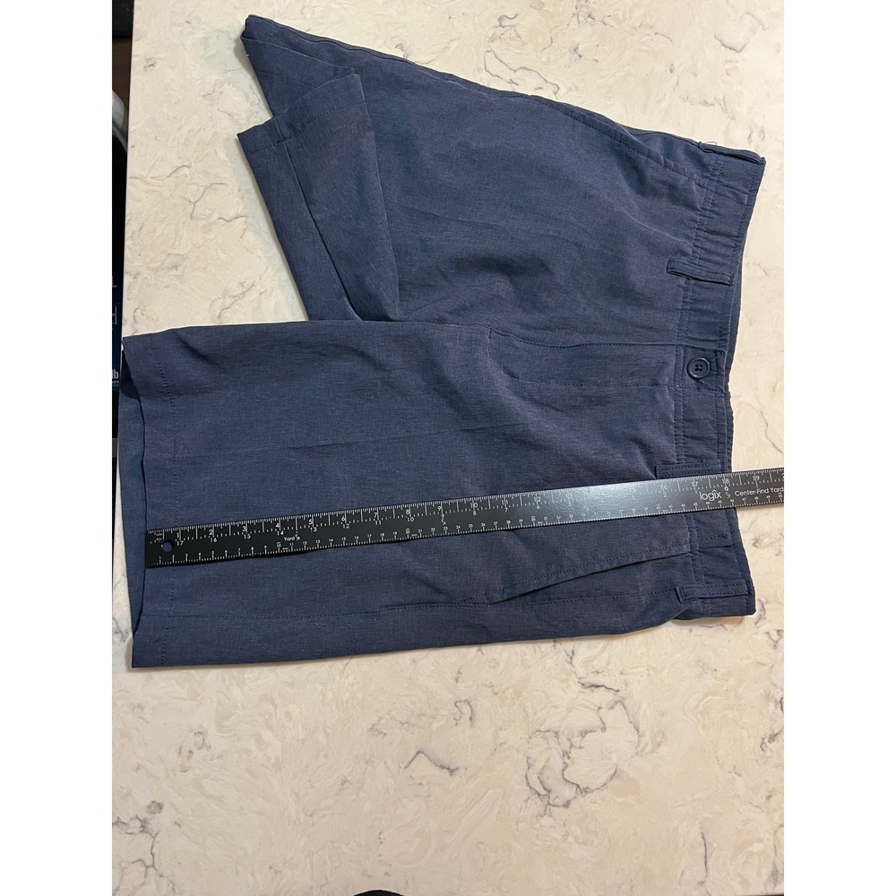 Mens Navy Blue‎ Performance Golf Shorts Size 32W Elastic Waist - Picture 4 of 6